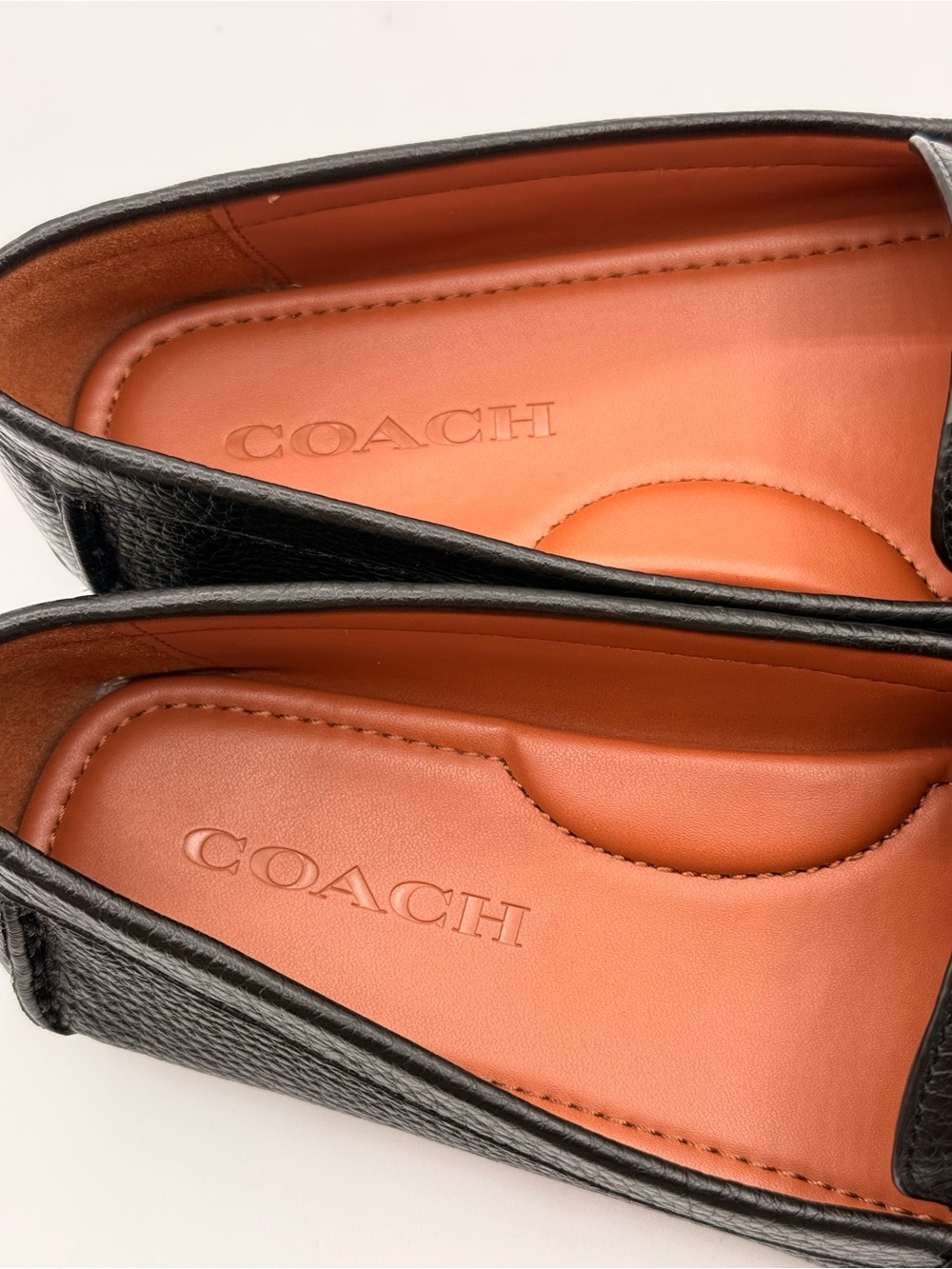 Coach Mavis Black Pebbled Leather Horsebit Loafers Flats Slip-On Classic Shoes - Picture 13 of 16